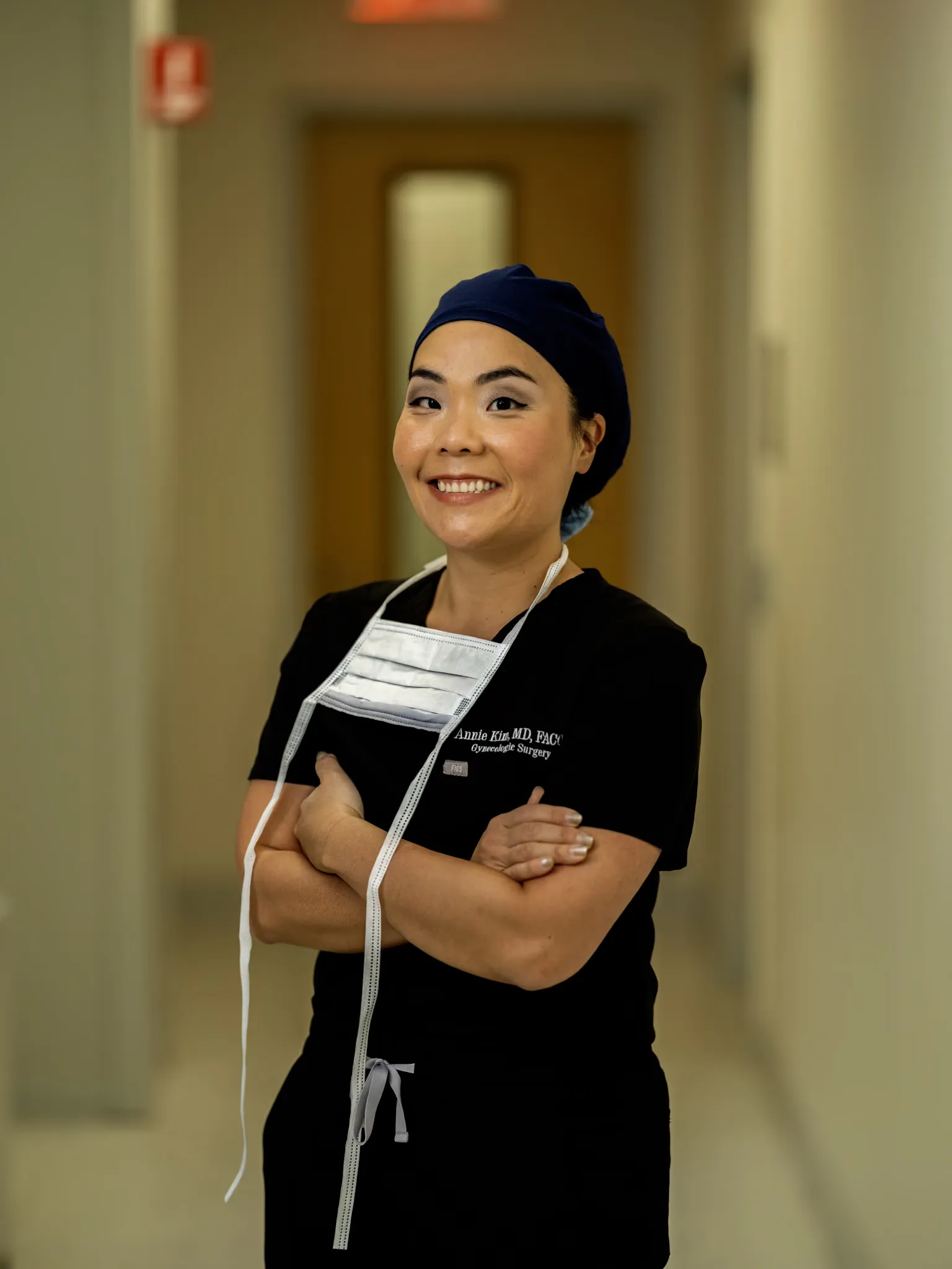 Dr. Annie Kim in a clinical setting